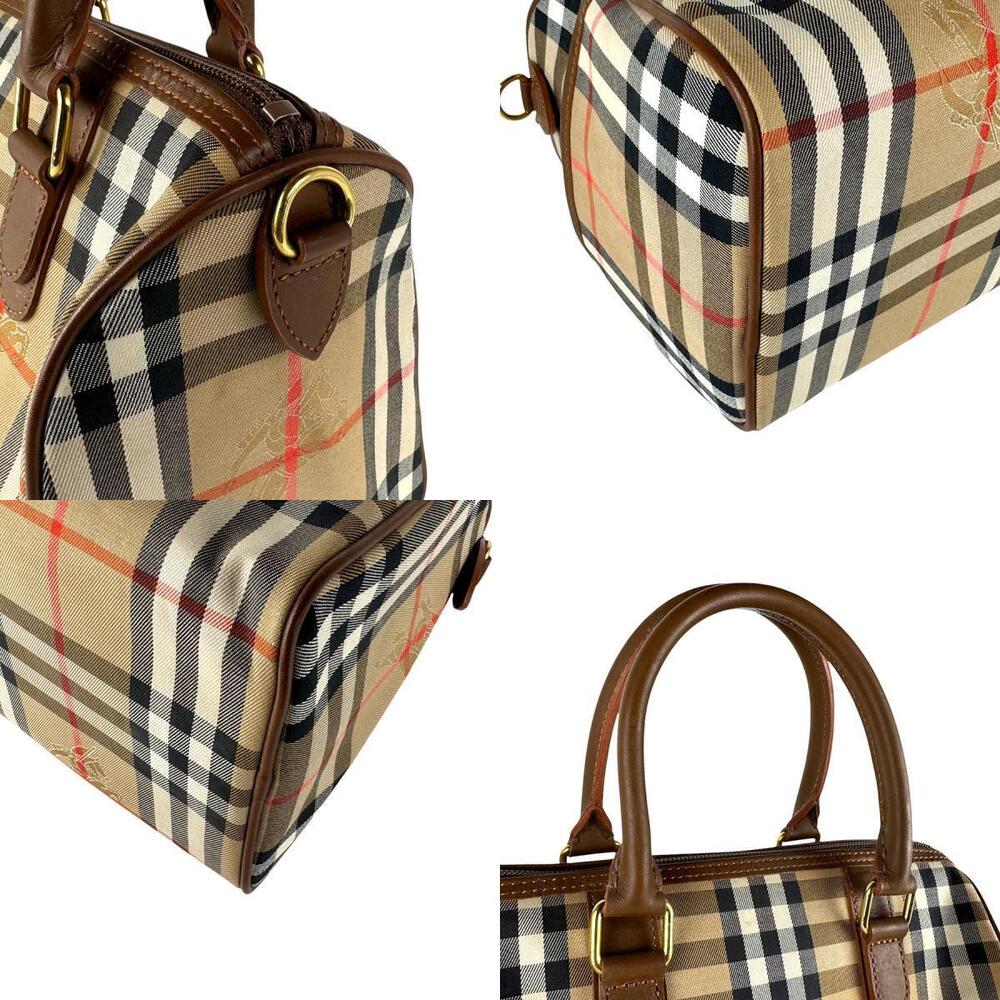 Burberry Tan accents handbag multicolored gold shoulder bag Beige leather - Picture 4 of 4